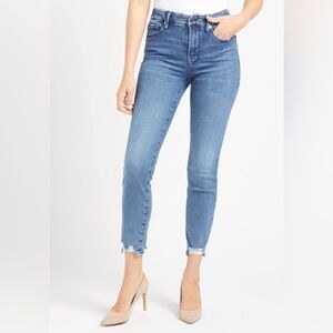 Good American Good Legs Cropped Chewed Hem 14/32